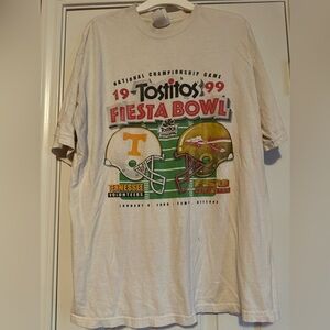 🏈 Vintage 1999 fiesta bowl tee shirt x large FSU / Tennessee